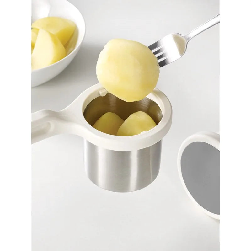Multi-functional manual potato, garlic, and lemon masher - spinning crusher & crusher