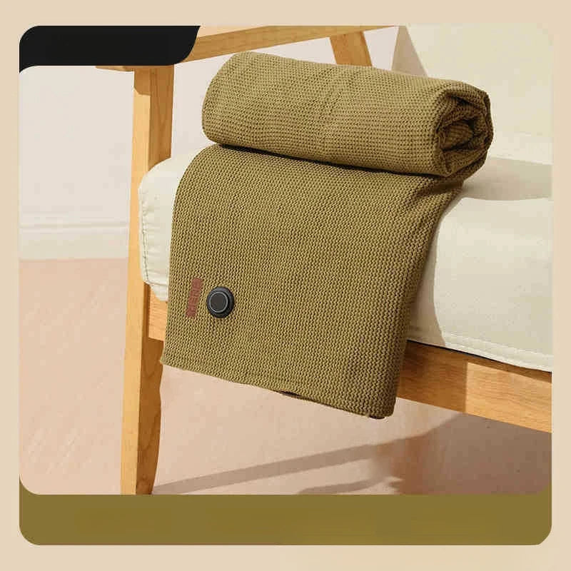 Heating USB Electric Blanket Portable Warm Blanket Washable Shoulder Knee Dual-Use Fast Heating Winter Home Camping Warm Blanket