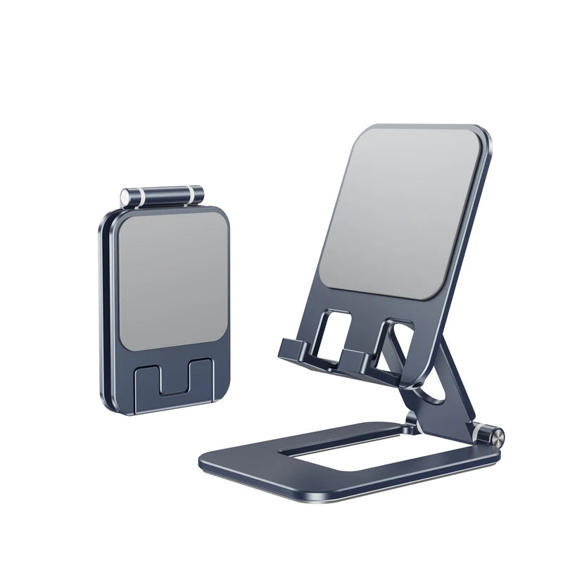 Folding Aluminum Phone Stand For Iphone Samsung Solid Support Holder For Huawei Xiaomi Metal Table Holder Universal Phone Holder