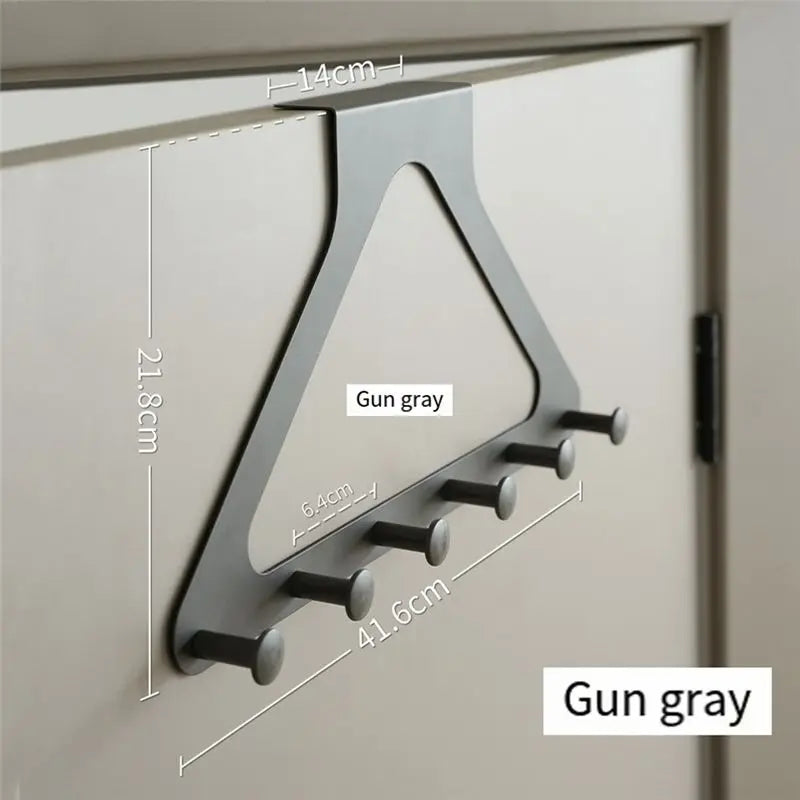 A67P-Triangular Door Hook Wall Mounted, Punchfree, Traceless Hanger For Coats, Hats, Bags, And More
