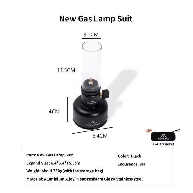 Mountainhiker Camping Air Gas Tank Lamp Light Outdoor Lightweight Portable Emotional Atmosphere Tourist Lamp Long-lasting Light