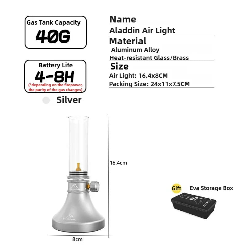 Mountainhiker Camping Air Gas Tank Lamp Light Outdoor Lightweight Portable Emotional Atmosphere Tourist Lamp Long-lasting Light