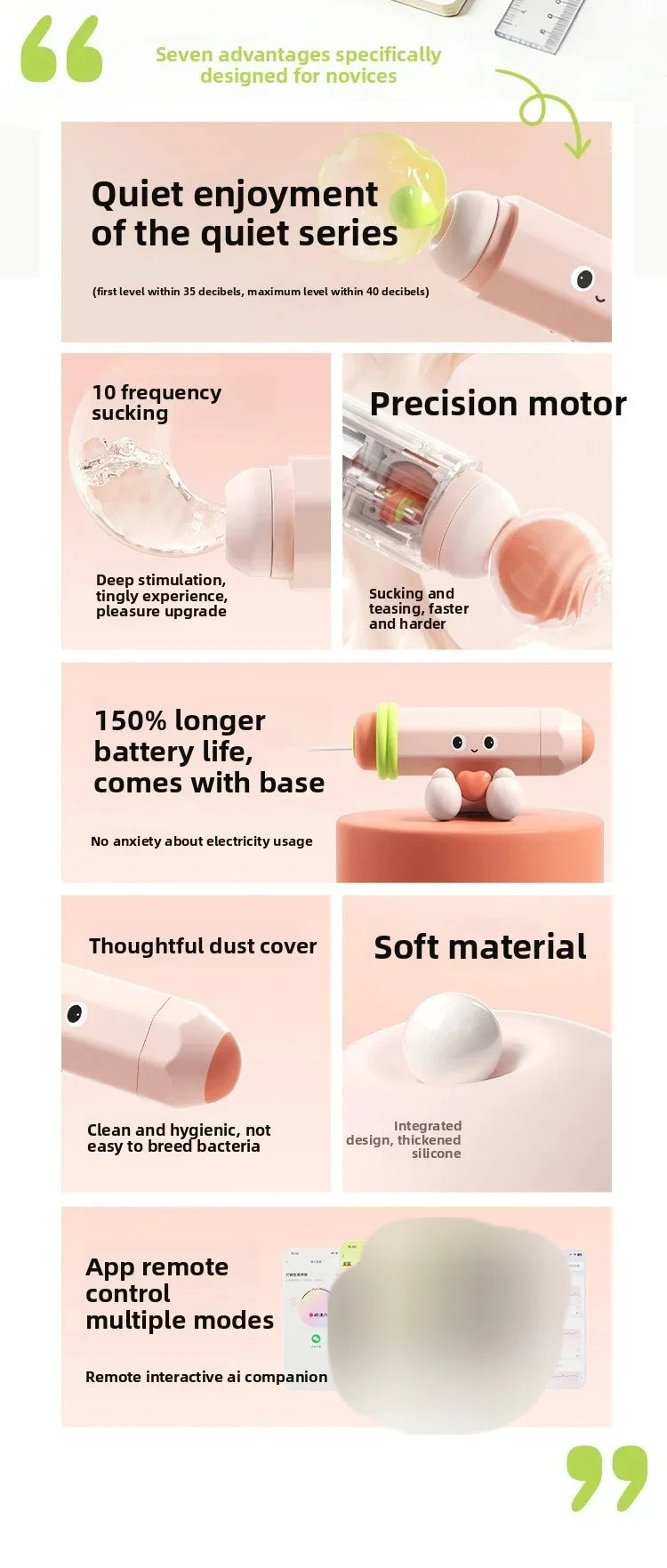 Discreet Vibrator Female Sucking Masturbator Orgasm Disguised Appearance Adult Toy