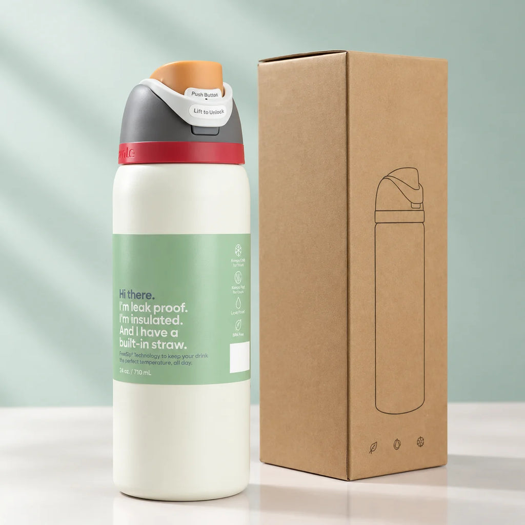 New Sports Water Cup 24Oz Insulated Stainless Water Bottle With Lid Insulated Stainless Water Bottle With for Sports and Travel