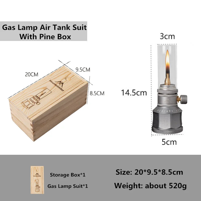 Mountainhiker Camping Air Gas Tank Lamp Light Outdoor Lightweight Portable Emotional Atmosphere Tourist Lamp Long-lasting Light