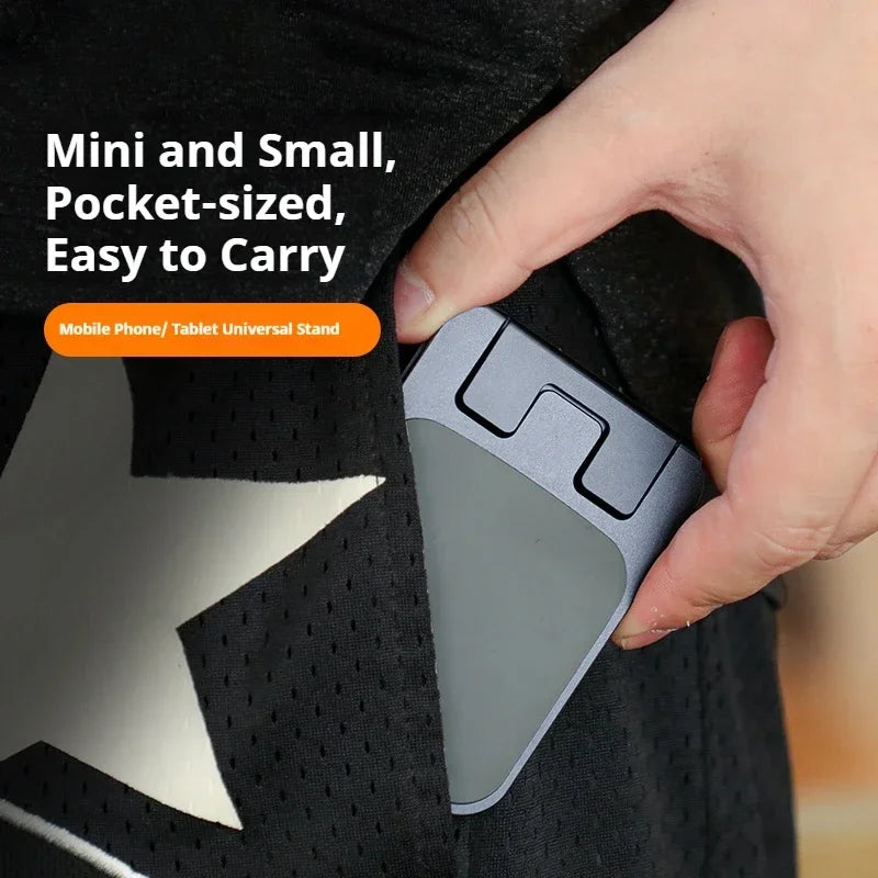Folding Aluminum Phone Stand For Iphone Samsung Solid Support Holder For Huawei Xiaomi Metal Table Holder Universal Phone Holder