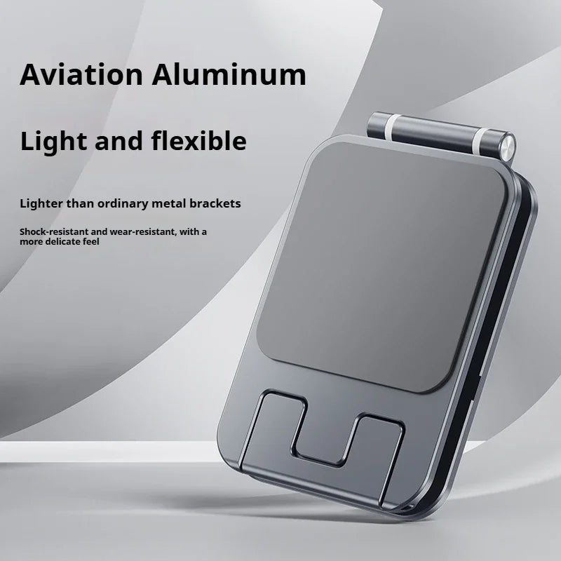 Folding Aluminum Phone Stand For Iphone Samsung Solid Support Holder For Huawei Xiaomi Metal Table Holder Universal Phone Holder
