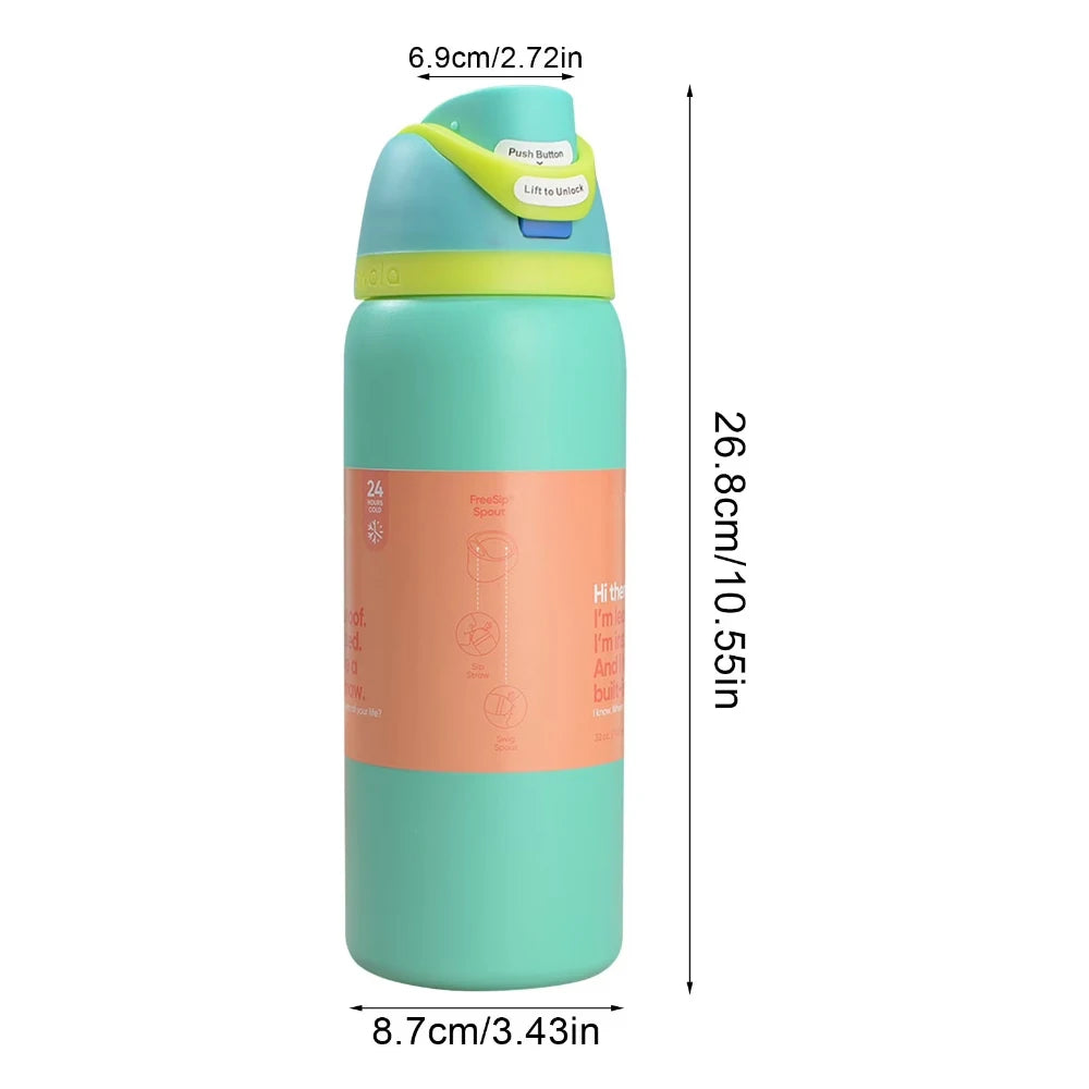 New Sports Water Cup 24Oz Insulated Stainless Water Bottle With Lid Insulated Stainless Water Bottle With for Sports and Travel