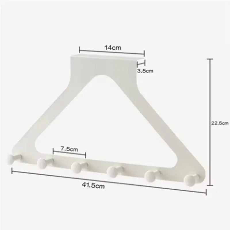 A67P-Triangular Door Hook Wall Mounted, Punchfree, Traceless Hanger For Coats, Hats, Bags, And More