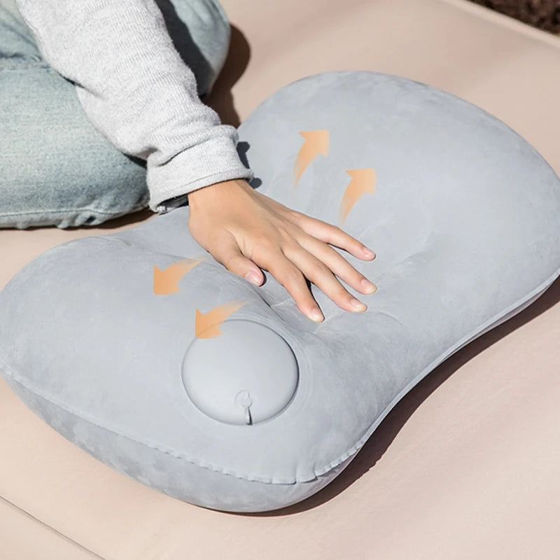 Ultralight Inflatable Camping Pillow Portable Travel Hiking Air Sleeping Pillow for Neck And Lumbar Support