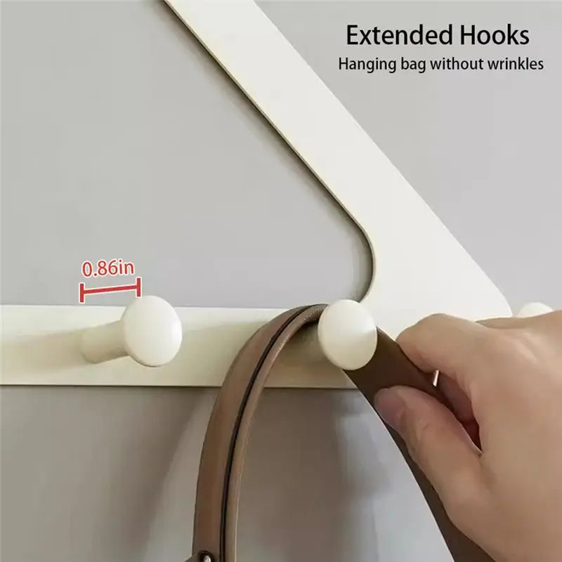 A67P-Triangular Door Hook Wall Mounted, Punchfree, Traceless Hanger For Coats, Hats, Bags, And More