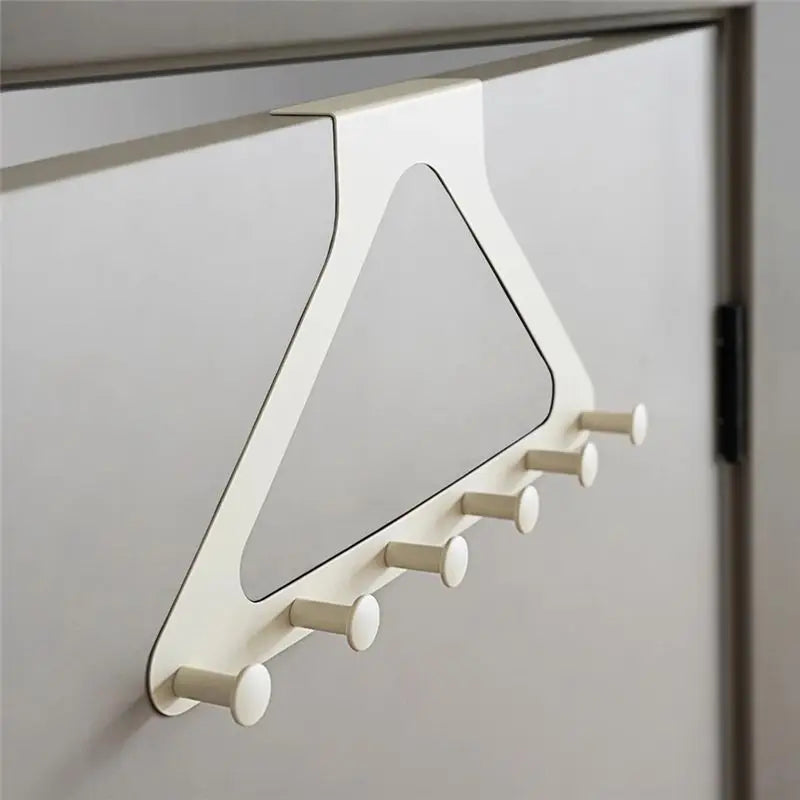 A67P-Triangular Door Hook Wall Mounted, Punchfree, Traceless Hanger For Coats, Hats, Bags, And More