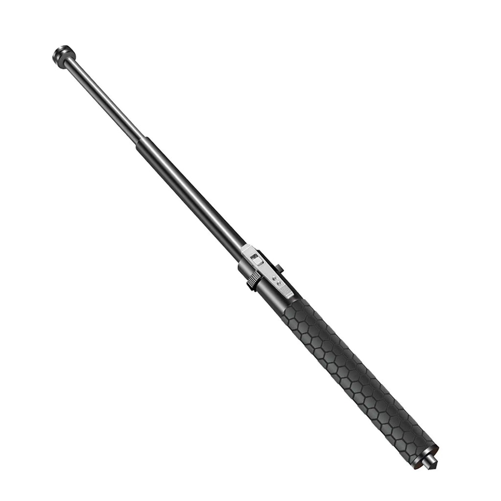 Retractable Hiking Cane with Anti Slip Handle Durable Alloy Steel Telescopic Trekking Pole for Mountaineering