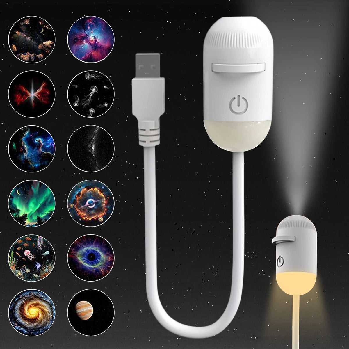 Magnetic LED Sunset Lamp Wireless Wall Light 360 Degree Rotatable Rechargeable Night Light for Bedroom Decor No Drill Light