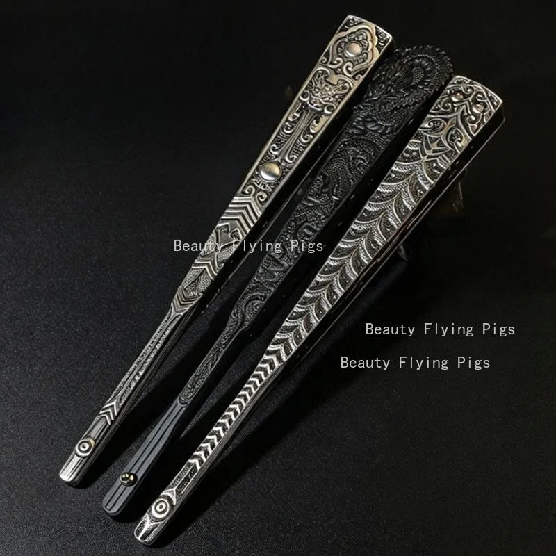 1pc Metal+silk Folding Fan, Chinese Style Decorative Craft Fan, Dance Fan, Cross Talk, Performance Props, Home Decoration