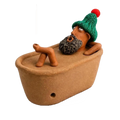 Funny Bath Man Incense Burner Desk Ornaments Home Decor Bathtub Incense Holder Creative Resin Aromatherapy Incense Holder